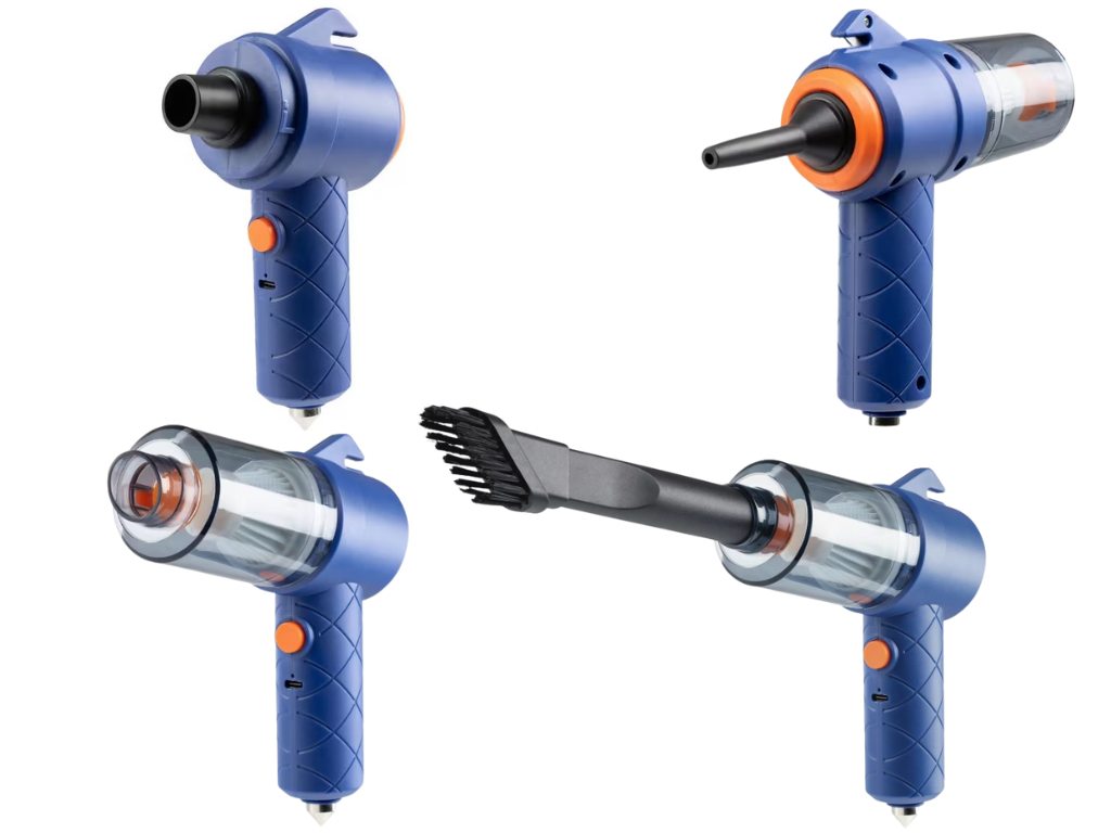 CleanMaxx 2v1 Bezpečnostný AKU ručný vysávač do auta s fúkaním a vákuovaním 15439 (2)